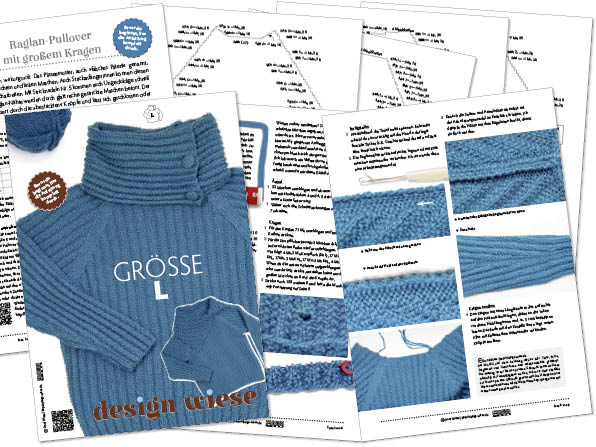Anleitung Raglan-Pullover aus Garn von DROPS Anleitung Raglan-Pullover aus Garn von DROPS